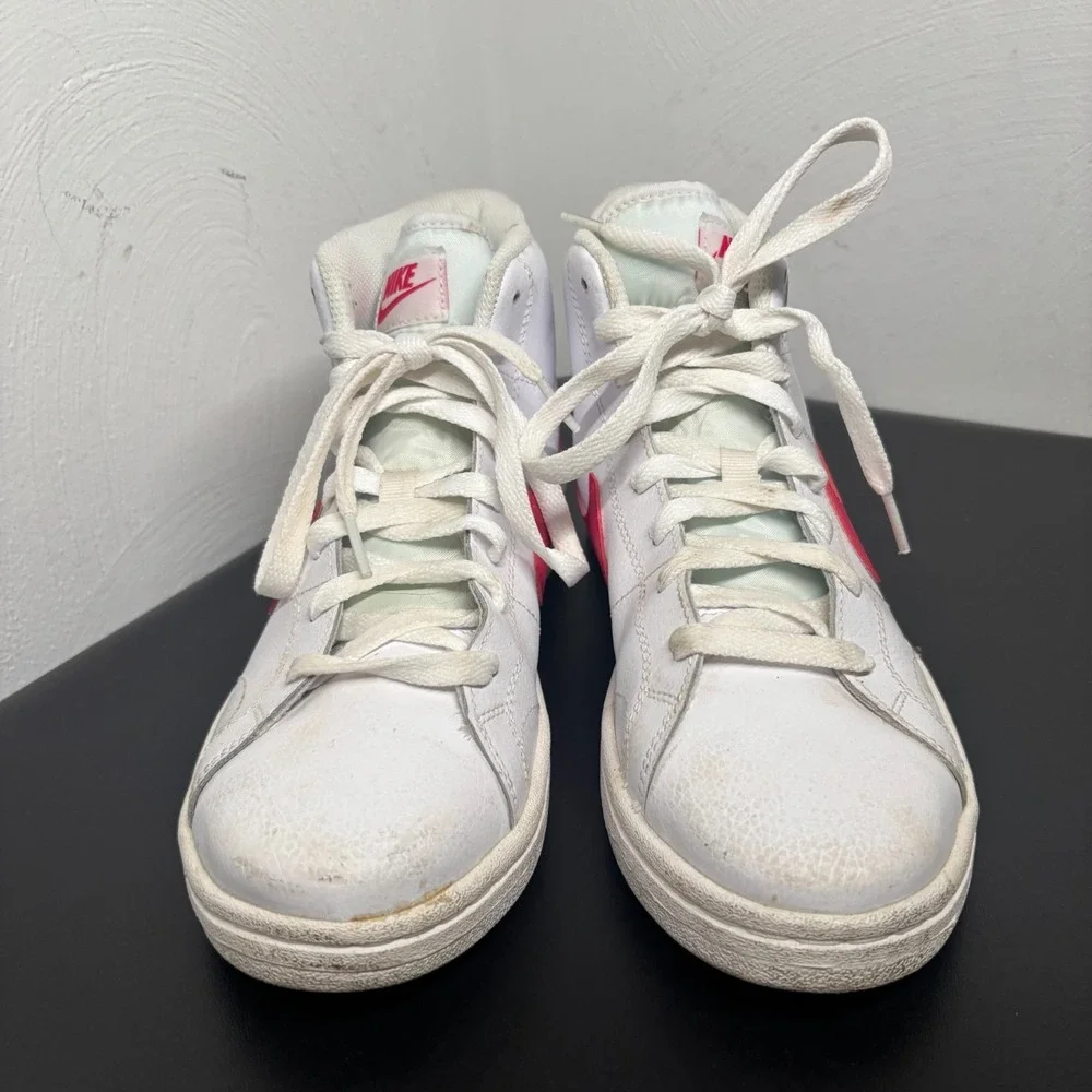 Nike Court Royale 2 Mid Women's Size 8.5 White Pink High Top Sneakers CT1725-104